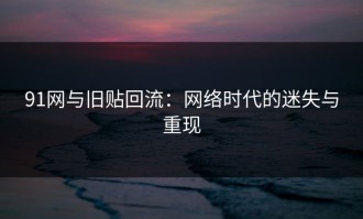 91网与旧贴回流：网络时代的迷失与重现