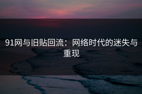 91网与旧贴回流：网络时代的迷失与重现