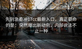 先别急着冲17cc最新入口，真正要命的是：突然曝出新动向，内部说法不止一种