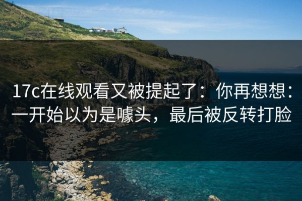 17c在线观看又被提起了：你再想想：一开始以为是噱头，最后被反转打脸