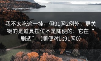 我不太吃这一挂，但91网2例外，更关键的是道具摆位不是随便的：它在“剧透”（顺便对比91网0）