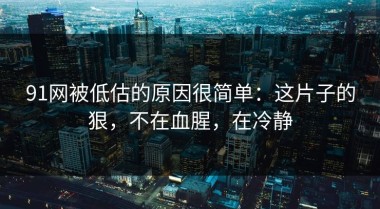 91网被低估的原因很简单：这片子的狠，不在血腥，在冷静