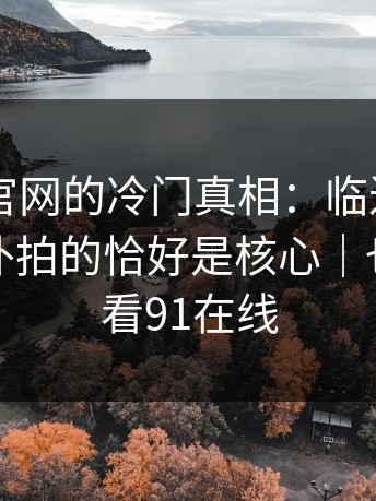 关于91官网的冷门真相：临近上映才补拍，补拍的恰好是核心｜也可以看看91在线
