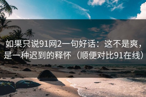 如果只说91网2一句好话：这不是爽，是一种迟到的释怀（顺便对比91在线）