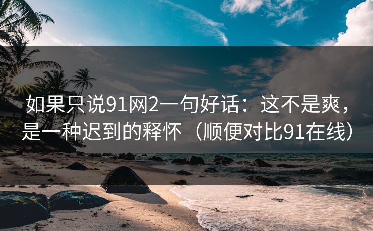 如果只说91网2一句好话：这不是爽，是一种迟到的释怀（顺便对比91在线）