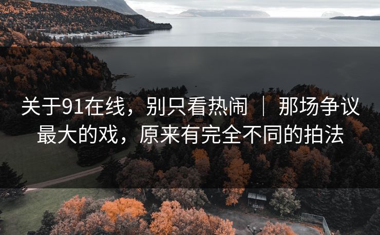 关于91在线,别只看热闹 | 那场争议最大的戏,原来有完全不同的拍法 关于91在线,别只看热闹 | 那场争议最大的戏,原来有完全不同的拍法